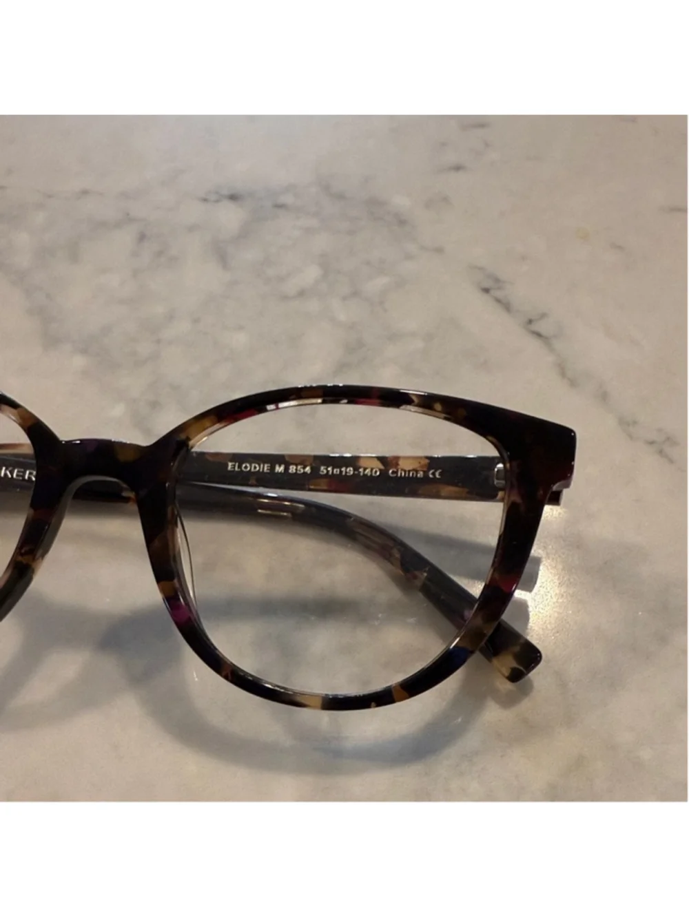 Warby Parker Elodie Tortoise Frame Glasses Medium